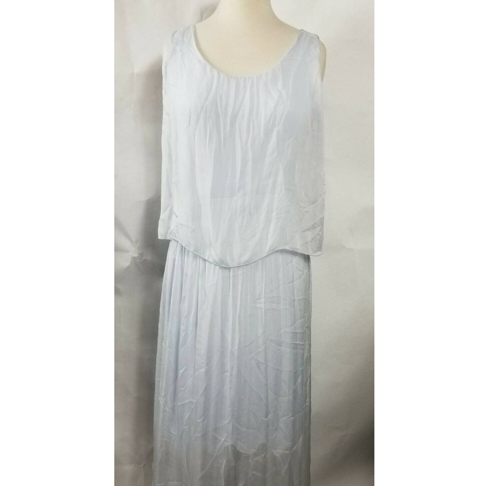 Baci Silk Dress Size M/L Sheer Lined Summer Beach